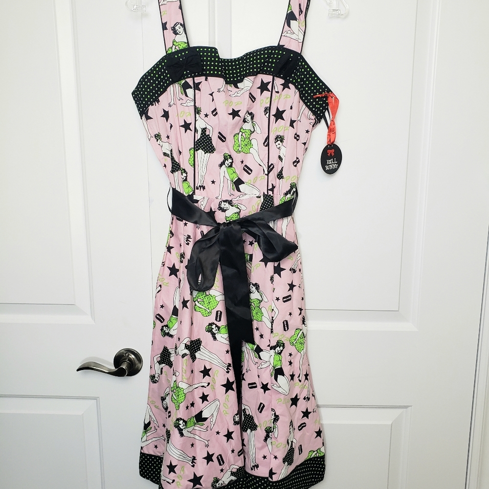 50s style PinUp Girls dress Large - Picture 4 of 6